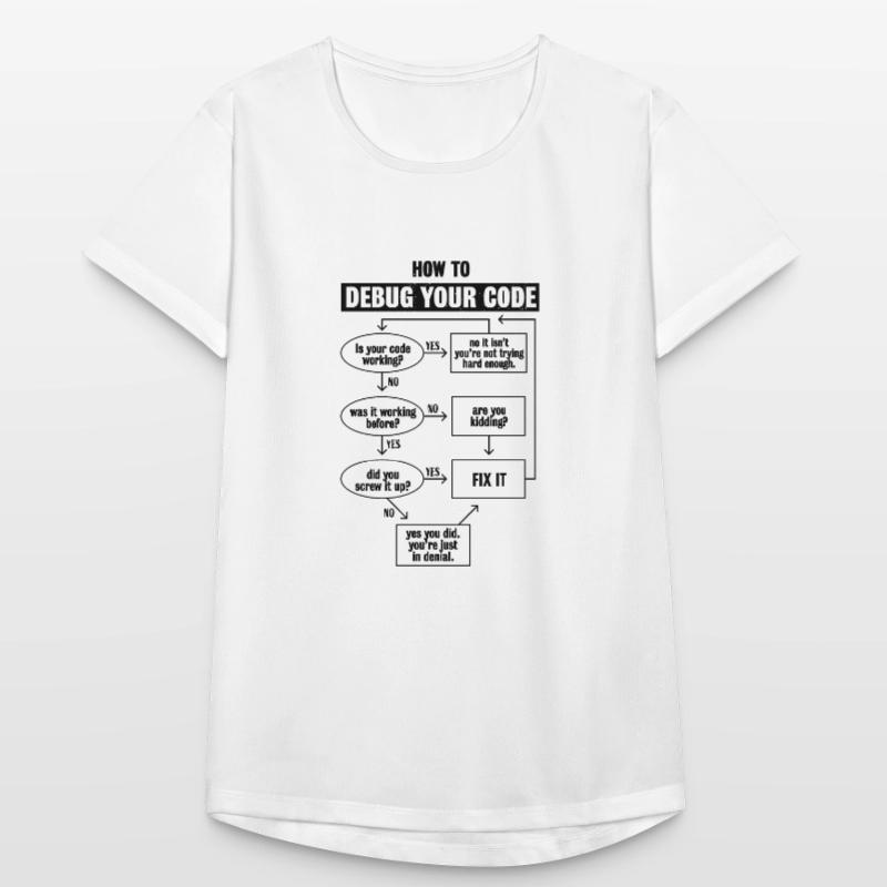 Codage de code de programmation Cadeau de débogage drôle T-shirt respirant Femme