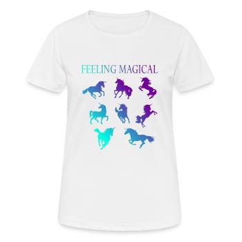 Se sentir magique - T-shirt respirant Femme - blanc - Devant - AI Model Female 172 dark (172cm)