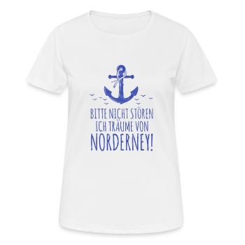 Norderney - Norddeutschland Norddeutsche Spruch - Frauen T-Shirt atmungsaktiv - Weiß - Vorne - AI Model Female 172 dark (172cm)