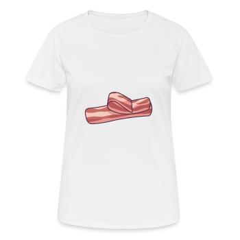 Bacon Slices - Women's Breathable T-Shirt - white - Front - AI Model Female 172 dark (172cm)