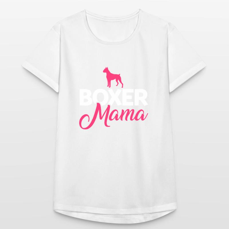Boxer Hunde Mama Mutter Muttertag Geschenk Frauen T-Shirt atmungsaktiv