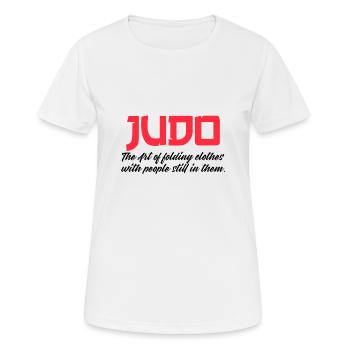 judo the art of folding people - Frauen T-Shirt atmungsaktiv - Weiß - Vorne - AI Model Female 172 dark (172cm)