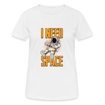 Astronaute Univers Espace Cosmos Voie Lactée - T-shirt respirant Femme - blanc - Devant - AI Model Female 172 dark (172cm)
