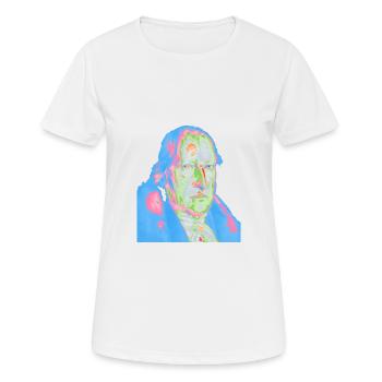 Georg Friedrich Wilhelm Hegel pop Art - Frauen T-Shirt atmungsaktiv - Weiß - Vorne - AI Model Female 172 dark (172cm)