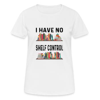 Books library bookworm - Women's Breathable T-Shirt - white - Front - AI Model Female 172 dark (172cm)