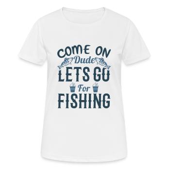 Fischer fischen frische Fische - Frauen T-Shirt atmungsaktiv - Weiß - Vorne - AI Model Female 172 dark (172cm)