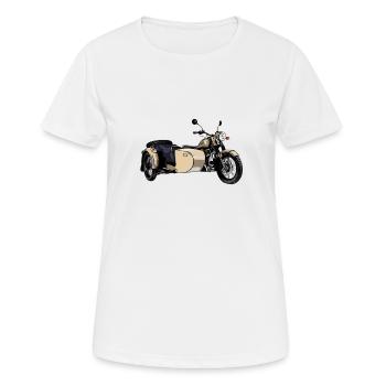 Oural moto mobylette soviétique attelage idées cadeaux - T-shirt respirant Femme - blanc - Devant - AI Model Female 172 dark (172cm)