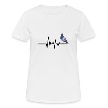 Heartbeat - Women's Breathable T-Shirt - white - Front - AI Model Female 172 dark (172cm)