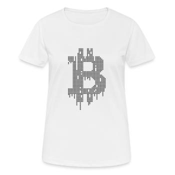 Bitcoin - Women's Breathable T-Shirt - white - Front - AI Model Female 172 dark (172cm)