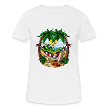 Alien Stoner Beach Party - Women's Breathable T-Shirt - white - Front - AI Model Female 172 dark (172cm)