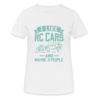 I like model cars, rc buggies and maybe 3 - Women's Breathable T-Shirt - white - Front - AI Model Female 172 dark (172cm)