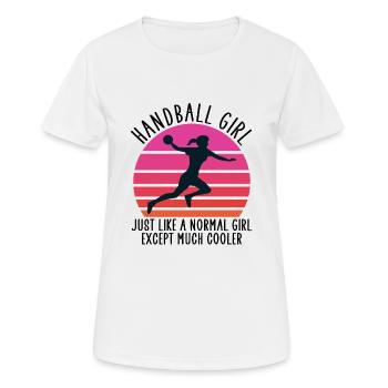 handball girl - Women's Breathable T-Shirt - white - Front - AI Model Female 172 dark (172cm)