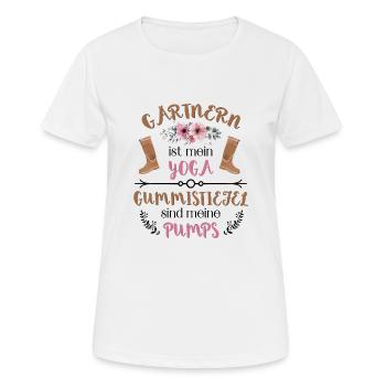 Schöner Garten Spruch für Gärtnerin Geschenk - Frauen T-Shirt atmungsaktiv - Weiß - Vorne - AI Model Female 172 dark (172cm)