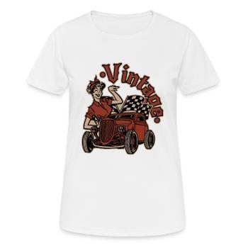 Pinup Vintage Rockabilly - Women's Breathable T-Shirt - white - Front - AI Model Female 172 dark (172cm)