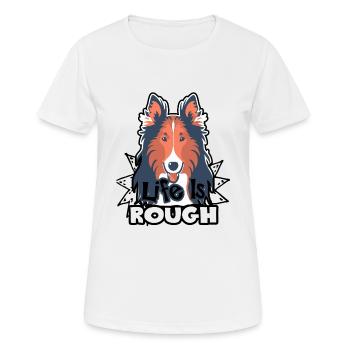 Chemise Colley Rough La vie est rude - T-shirt respirant Femme - blanc - Devant - AI Model Female 172 dark (172cm)