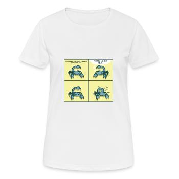 Auf den Rücken klopfen Motiviert und inspiriert Ge - Frauen T-Shirt atmungsaktiv - Weiß - Vorne - AI Model Female 172 dark (172cm)