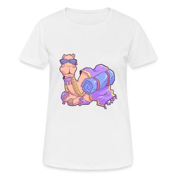 camel - Women's Breathable T-Shirt - white - Front - AI Model Female 172 dark (172cm)