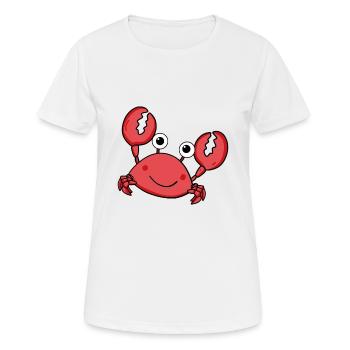 Krabbe - Frauen T-Shirt atmungsaktiv - Weiß - Vorne - AI Model Female 172 dark (172cm)