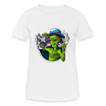 Aliens Stoner Party - Women's Breathable T-Shirt - white - Front - AI Model Female 172 dark (172cm)
