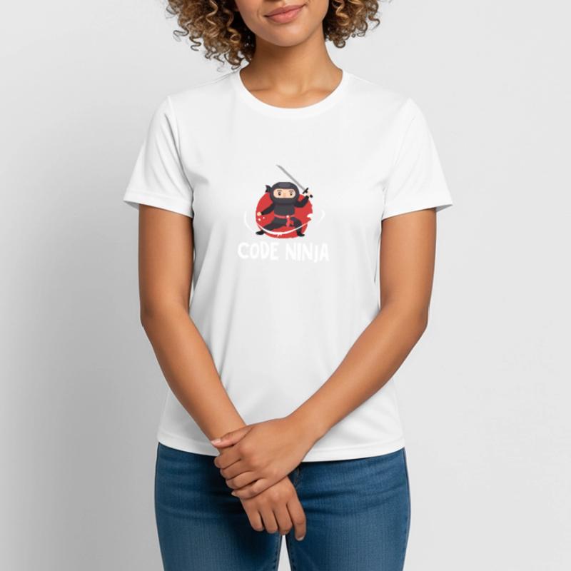 Programmation code ninja T-shirt respirant Femme