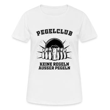 Lustiges Kegelclub - Team Outfit - Bier Sprüche - - Frauen T-Shirt atmungsaktiv - Weiß - Vorne - AI Model Female 172 dark (172cm)