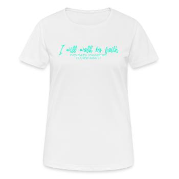 Christianisme religion jésus - T-shirt respirant Femme - blanc - Devant - AI Model Female 172 dark (172cm)