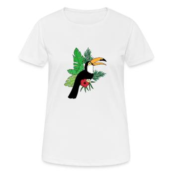 tucan - T-shirt respirant Femme - blanc - Devant - AI Model Female 172 dark (172cm)