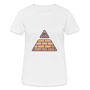 Verschwörungstheorie - Frauen T-Shirt atmungsaktiv - Weiß - Vorne - AI Model Female 172 dark (172cm)
