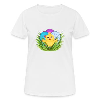 Ostern - Frauen T-Shirt atmungsaktiv - Weiß - Vorne - AI Model Female 172 dark (172cm)
