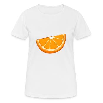 Orange - T-shirt respirant Femme - blanc - Devant - AI Model Female 172 dark (172cm)