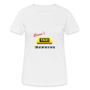 Mama´s Service Taxi - Frauen T-Shirt atmungsaktiv - Weiß - Vorne - AI Model Female 172 dark (172cm)