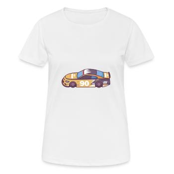 Racing Car - Women's Breathable T-Shirt - white - Front - AI Model Female 172 dark (172cm)