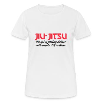 jiu-jitsu the art of folding people - Women's Breathable T-Shirt - white - Front - AI Model Female 172 dark (172cm)