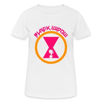 Black Widow Black Widow Araignée - T-shirt respirant Femme - blanc - Devant - AI Model Female 172 dark (172cm)
