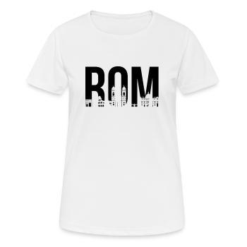 Toits de Rome - T-shirt respirant Femme - blanc - Devant - AI Model Female 172 dark (172cm)