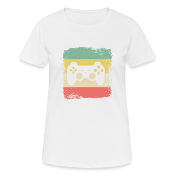 Cadeau de console de jeu rétro Gaming - T-shirt respirant Femme - blanc - Devant - AI Model Female 172 dark (172cm)