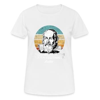 Thunderbolt lightning Galileo Philosopher Physics - Women's Breathable T-Shirt - white - Front - AI Model Female 172 dark (172cm)