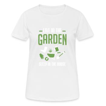 Outil de jardinage drôle de jardin de paysage de jardinier - T-shirt respirant Femme - blanc - Devant - AI Model Female 172 dark (172cm)
