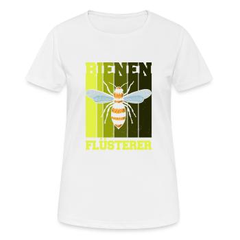 Bienen Flüsterer Imker Outfit - Frauen T-Shirt atmungsaktiv - Weiß - Vorne - AI Model Female 172 dark (172cm)