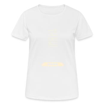 Cadeau d'amant de guitare basse de musicien de frette de guitare basse - T-shirt respirant Femme - blanc - Devant - AI Model Female 172 dark (172cm)