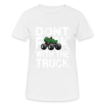Cool Monster Truck disant crash show - T-shirt respirant Femme - blanc - Devant - AI Model Female 172 dark (172cm)