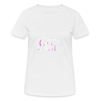 Self Care Love Cadeau spirituel et conscient - T-shirt respirant Femme - blanc - Devant - AI Model Female 172 dark (172cm)