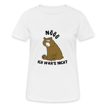 Bär - Frauen T-Shirt atmungsaktiv - Weiß - Vorne - AI Model Female 172 dark (172cm)
