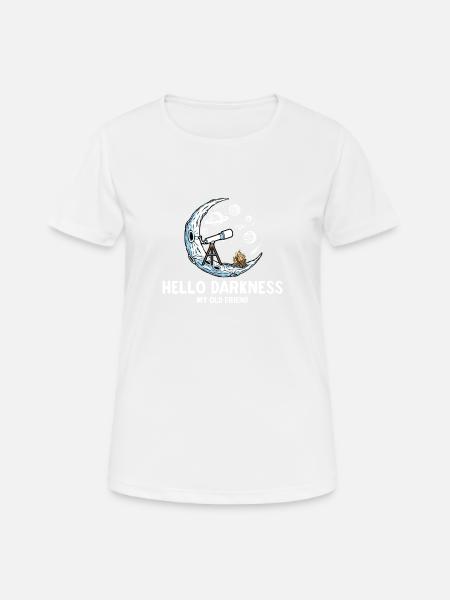 Bonjour ténèbres, vieil ami - T-shirt respirant Femme - blanc