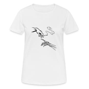 Da vinci Kiffer Tshirt drôle costume de drogué - T-shirt respirant Femme - blanc - Devant - AI Model Female 172 dark (172cm)