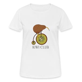Nouvelle-Zélande Tshirt Kiwi Backpacker Shirt Cadeau - T-shirt respirant Femme - blanc - Devant - AI Model Female 172 dark (172cm)