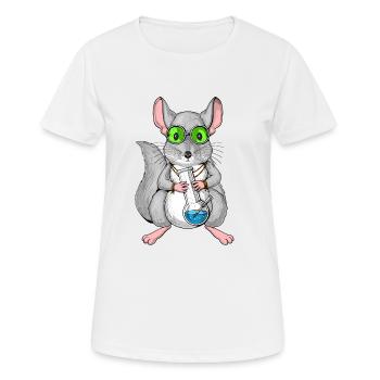 Chinchilla Rauchen Unkraut - Frauen T-Shirt atmungsaktiv - Weiß - Vorne - AI Model Female 172 dark (172cm)