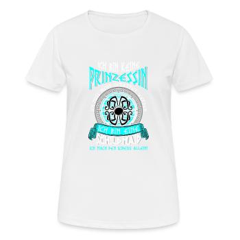 Schildmaid Keine Prinzessin Wikinger Geschenk - Frauen T-Shirt atmungsaktiv - Weiß - Vorne - AI Model Female 172 dark (172cm)