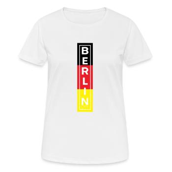 Capitale du voyage de la ville de Berlin - T-shirt respirant Femme - blanc - Devant - AI Model Female 172 dark (172cm)