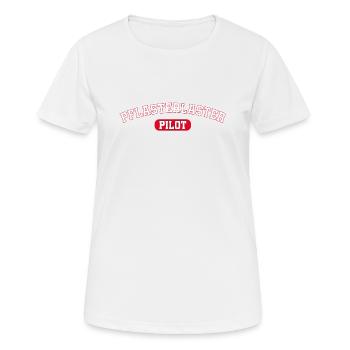 Pflasterlaster Rettungswagen Sanitäter Ambulanz - Frauen T-Shirt atmungsaktiv - Weiß - Vorne - AI Model Female 172 dark (172cm)